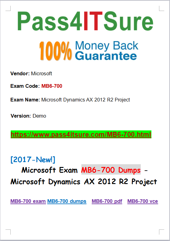 mb6-700 dumps